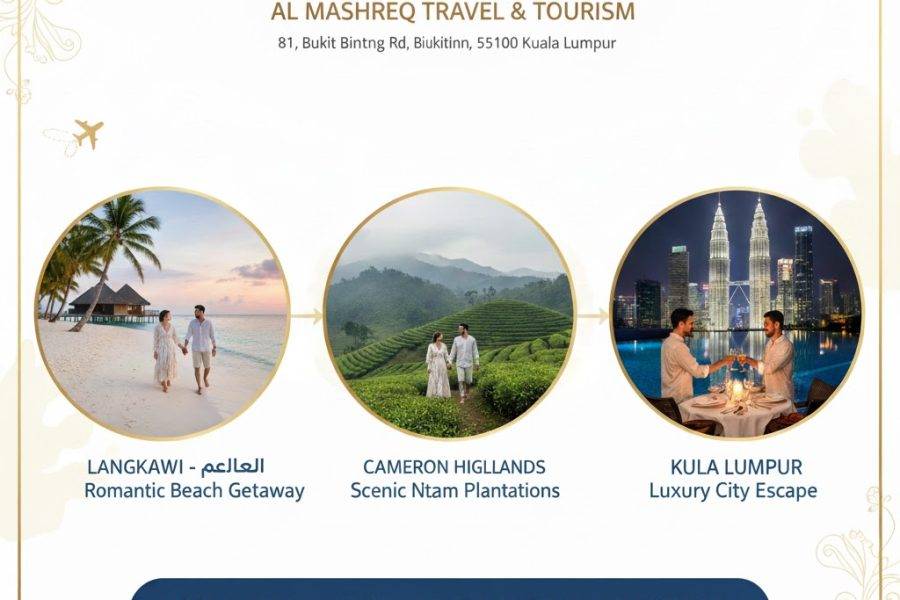 برنامج شهر العسل الفاخر في ماليزيا 